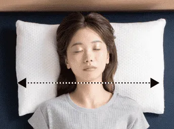 寝返りスムーズ約60㎝のまくら幅
